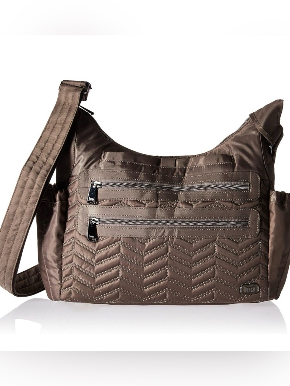LUG Camper Walnut Brown RFID Crossbody Travel Bag